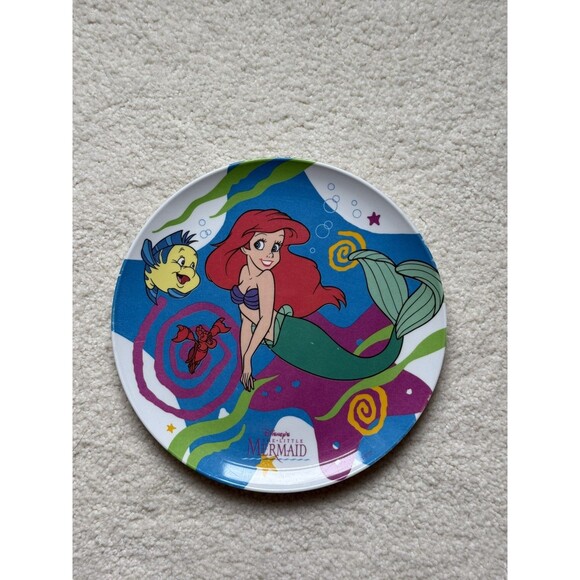 Disney Other - 90’s Disney The Little Mermaid Vintage Melamine Plate GUC Zak designs